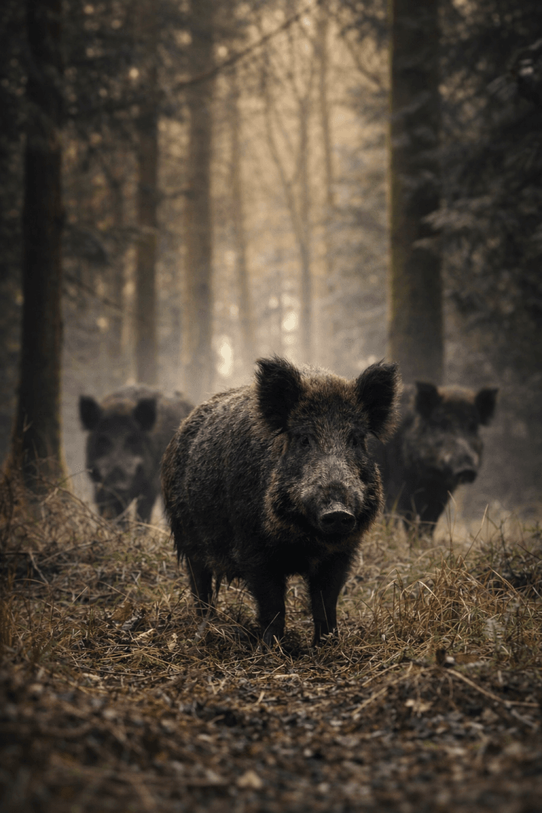 comportamentul mistrețului în habitat natural din România