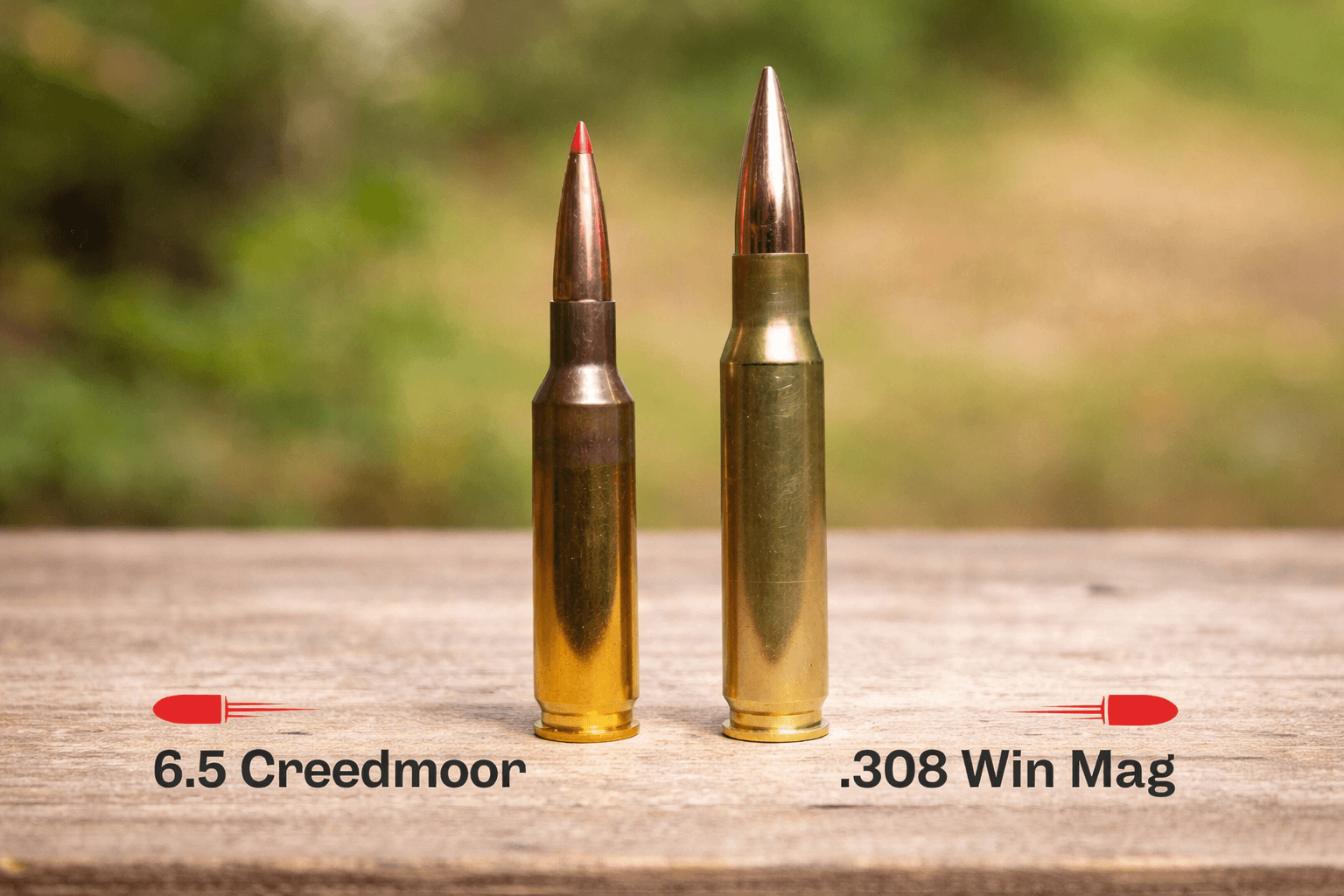308 vs 6.5 Creedmoor comparatie calibre vanatoare