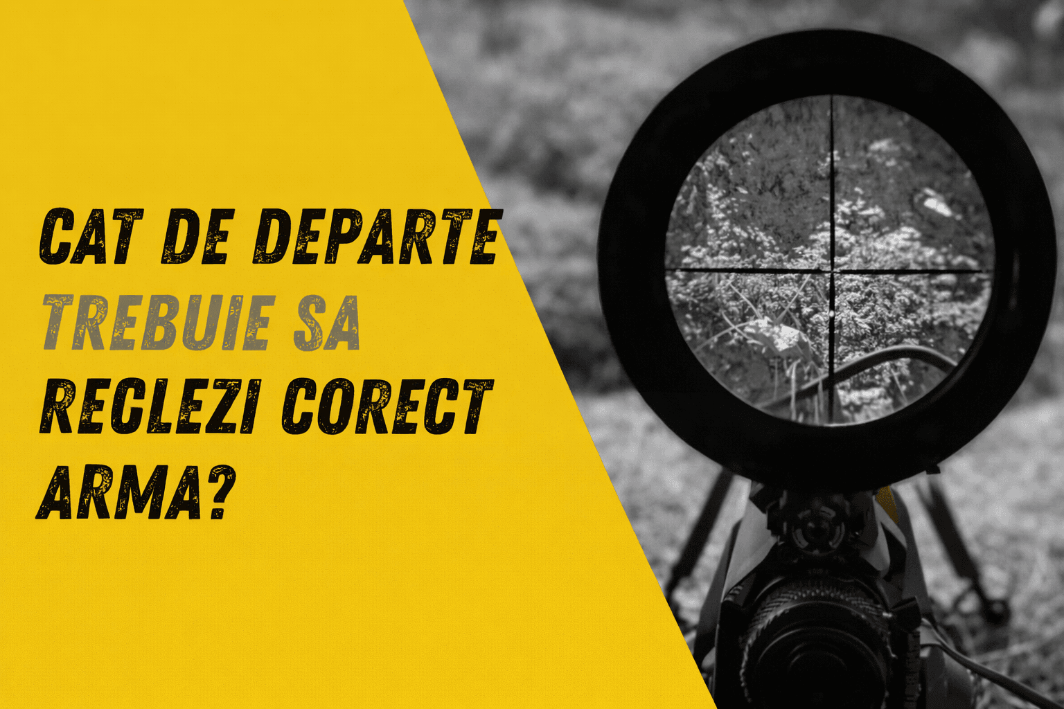 distanta zero arma vanatoare reglaj corect luneta distanta tragere